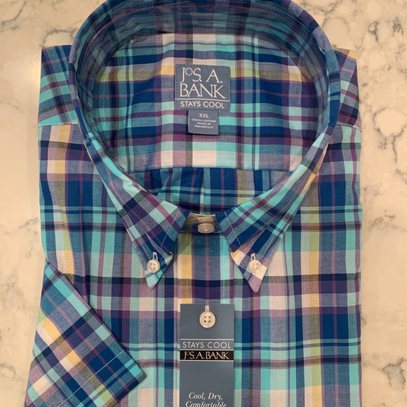 Jos. A. Banks Short Sleeve Shirt XXL - Picture 3 of 3